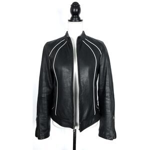 Street Legal Performance 100% Leather Riding Motorcycle Biker Jacket Size Small